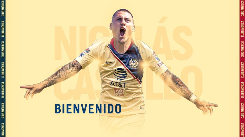 Águia desfaz-se de Castillo a título definitivo. Foto: Twitter do Club América