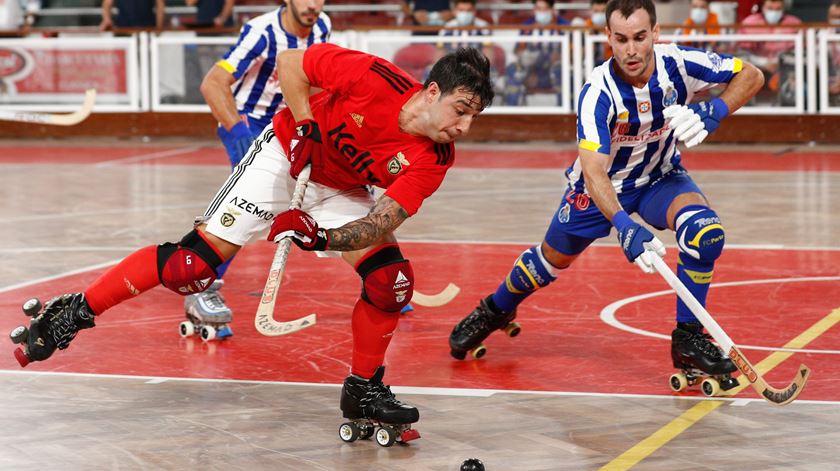 Lucas Ordonez, hóquei em patins, Benfica. Foto: António Cotrim/Lusa