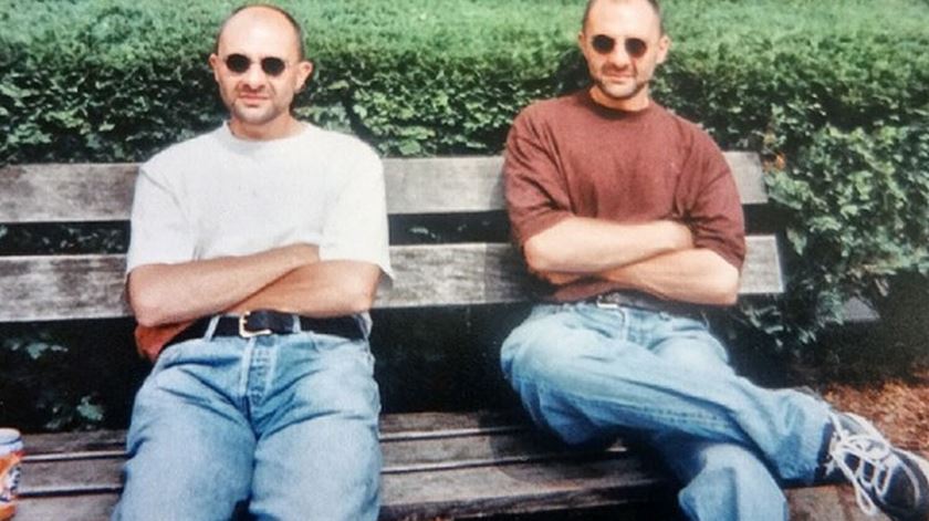 Eddy e Marc Verbessem, dois irmãos que pediram para ser eutanasiados quando souberam que iam ficar cegos. Foto: DR