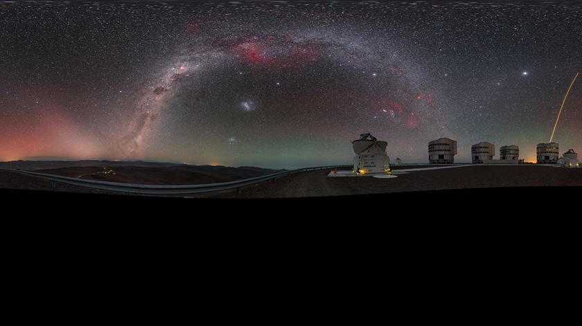 Espaço Via Láctea estrelas imagem captada pelo Observatório Europeu do Sul (ESO). Foto: P. Horálek/ESO