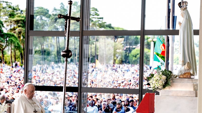 Papa Francisco na Capelinha das Aparições. Foto: Rui Ochoa