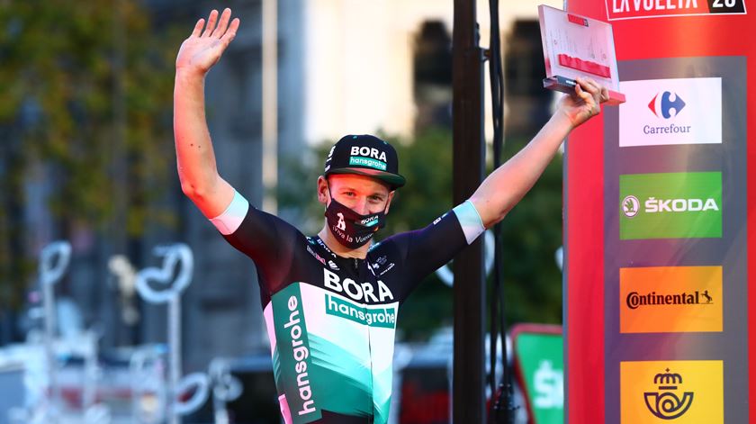 Pascal Ackermann venceu duas etapa das Vuelta Foto: Sergio Pérez/Reuters