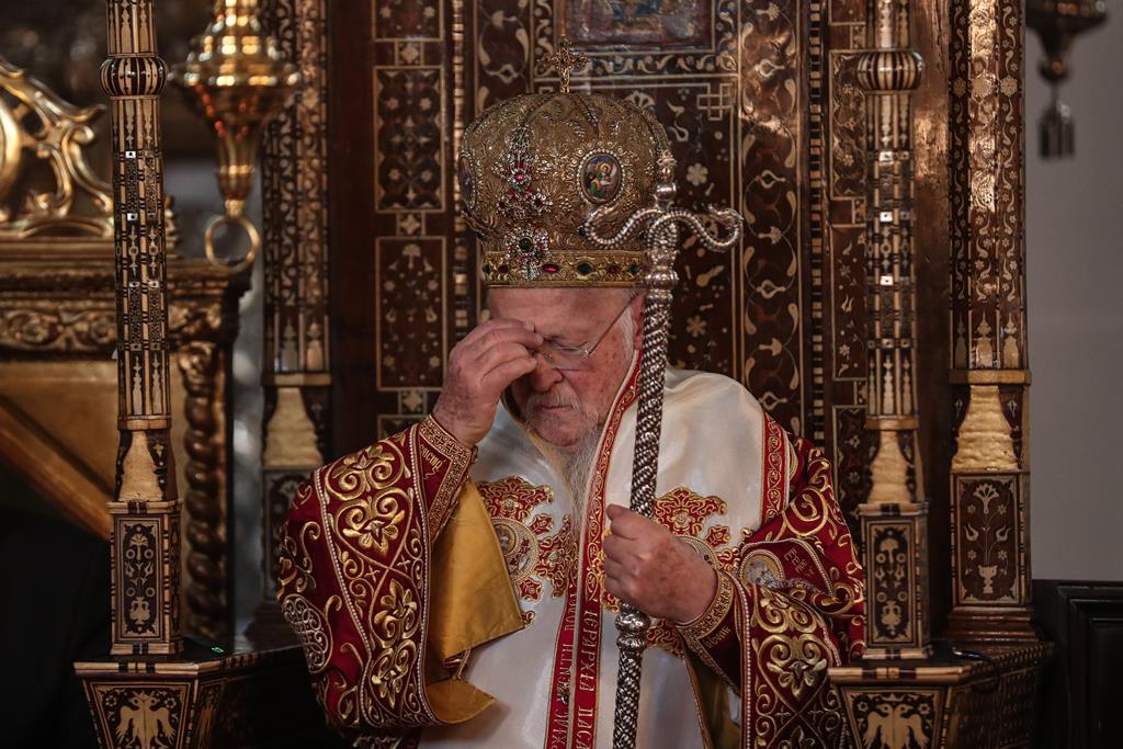 Patriarca Bartolomeu. Foto: Sedat Suna/EPA