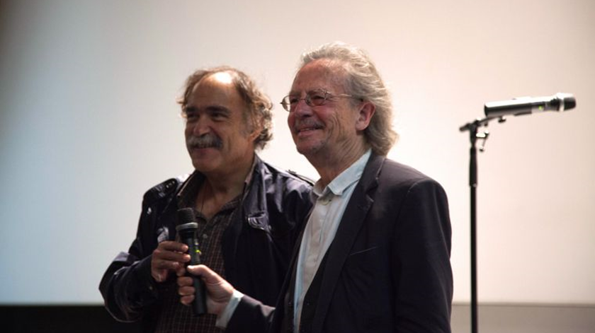Paulo Branco e Peter Handke. Foto: DR