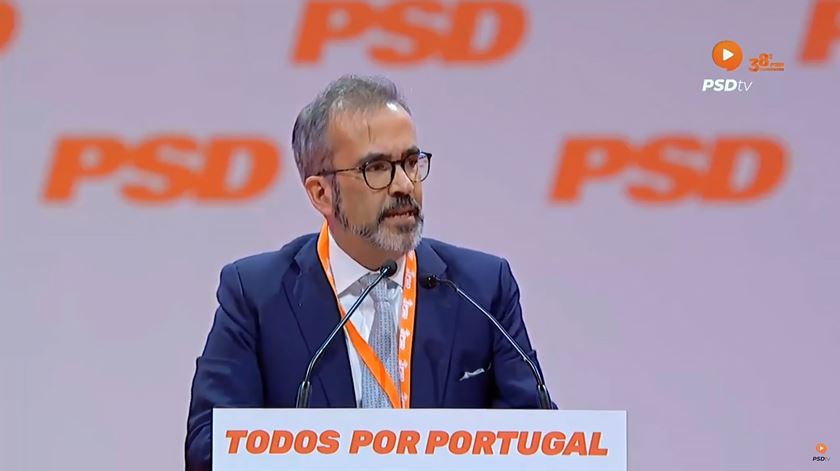 Paulo Rangel no congresso o PSD. Foto: DR