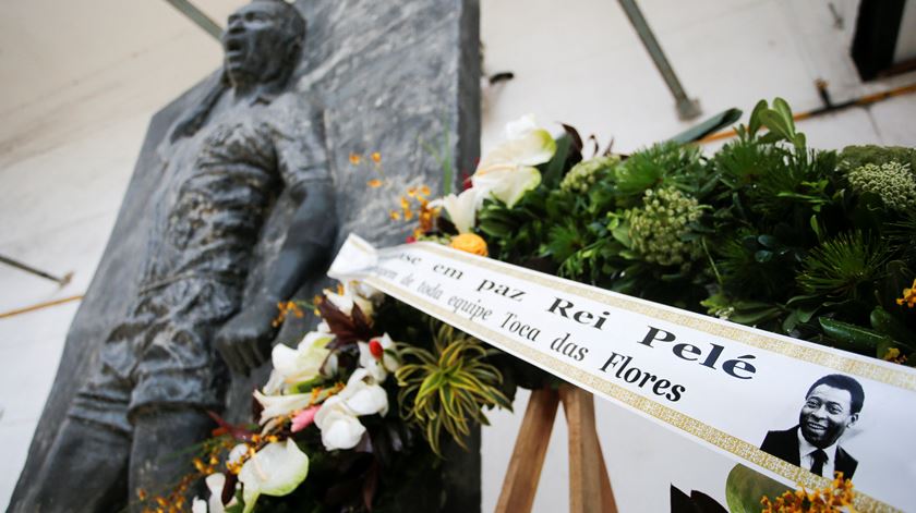 O último adeus a Pelé Foto: Diego Vara/Reuters