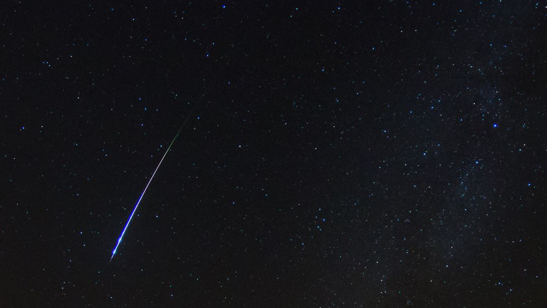 Uma das estrelas cadentes das Perseidas, Foto: Flickr.