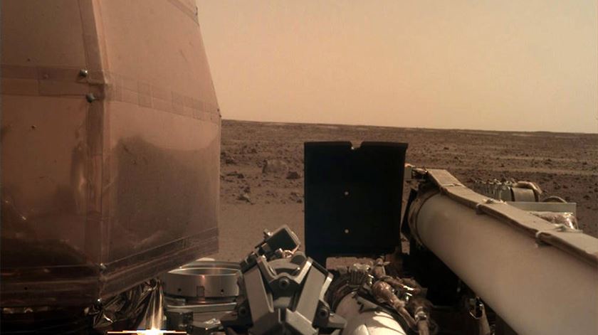 Sonda InSight, em Marte. Foto: NASA