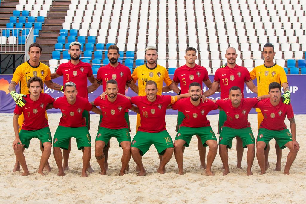 Futebol de praia, seleção Portugal. Foto: FPF