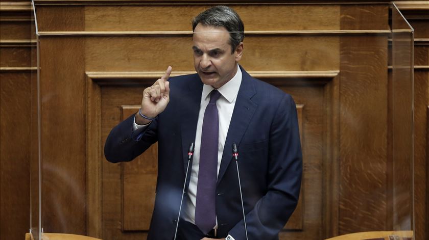 Primeiro-ministro grego, Kyriakos Mitsotakis. Foto: Kostas Tsironis/EPA