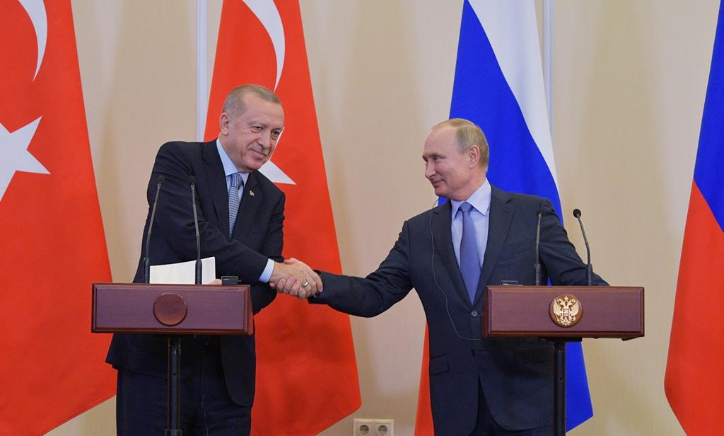 Putin e Erdogan Foto: Alexei Druzhinin/EPA