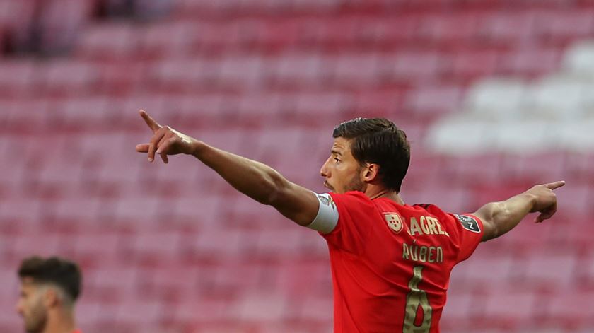 Rúben Dias pode ter-se despedido do Benfica no jogo contra o Moreirense. Foto: Manuel de Almeida/Lusa