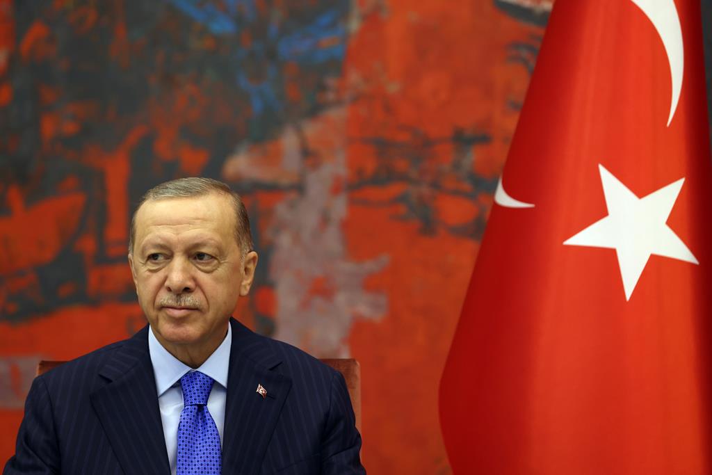 O presidente turco Recep Tayyip Erdogan. Foto: Andrej Cukic/EPA