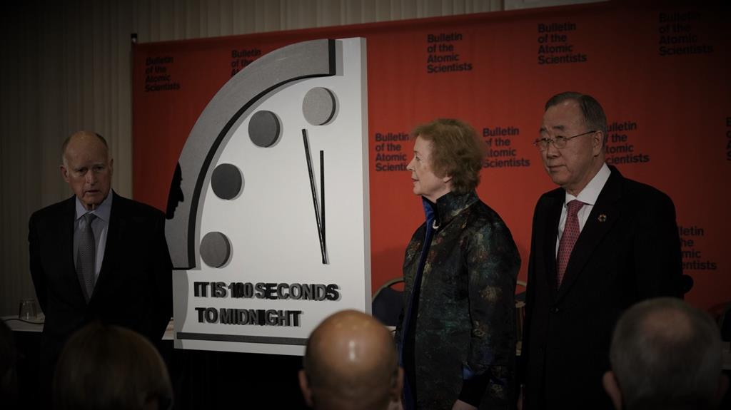 Relogio do juizo final Foto: Doomsday Clock/Facebook