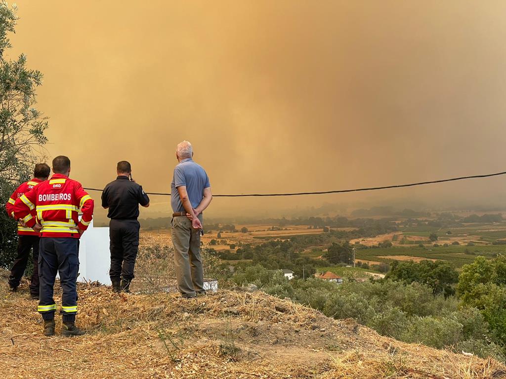 O incêndio na zona da Serra da Estrela foi o maior de 2022. Foto: Fábio Monteiro
