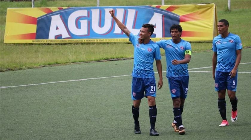 Ricardo Márquez celebra um golo. Foto: Twitter do Unión Magdalena
