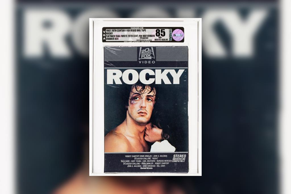 Cópia selada do primeiro filme do Rocky foi vendida por milhares de euros nos EUA. Imagem: Heritage Auctions