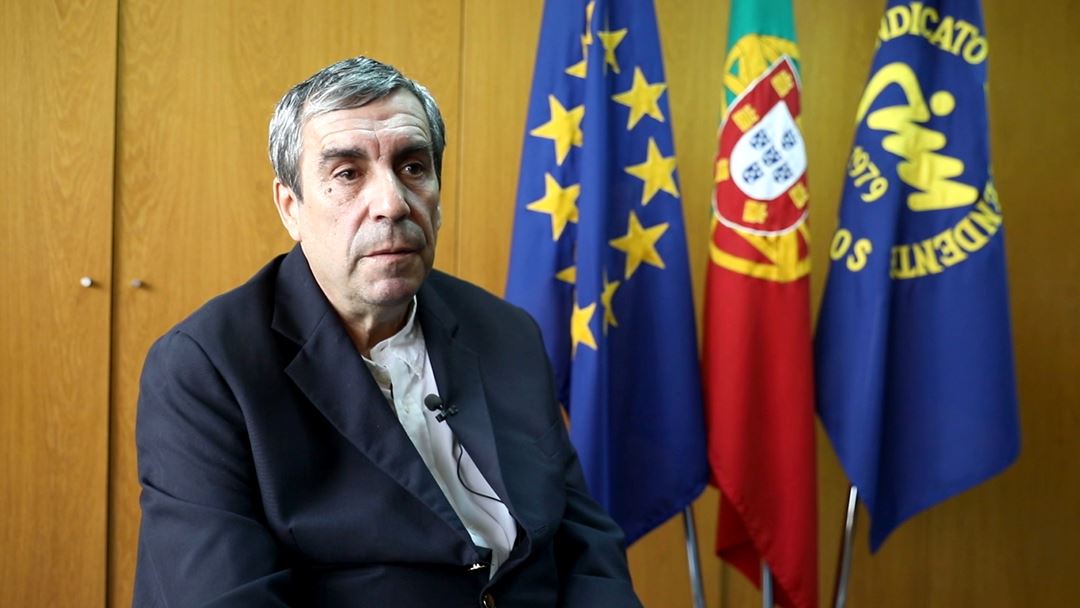 Jorge Roque da Cunha, secretário-geral do Sindicato Independente dos Médicos. Foto: Inês Rocha.