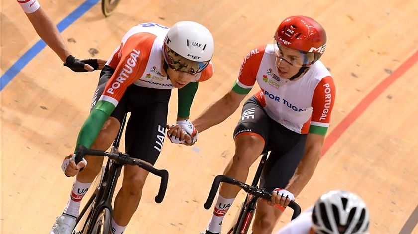 Rui e Ivo Oliveira conquistaram a última medalha de Portugal em Plovdiv. Foto: Federação Portuguesa de Ciclismo