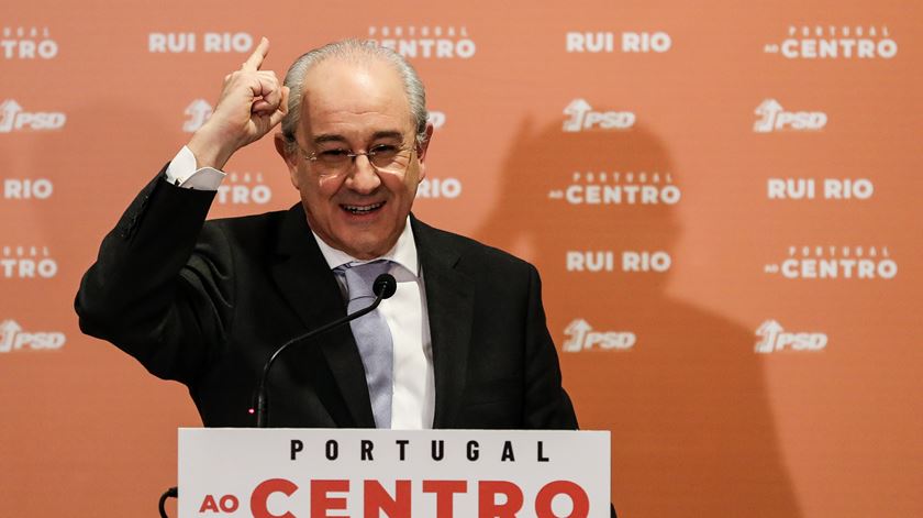 Rui Rio satisfeito com resultado das eleições. Foto: José Coelho/Lusa
