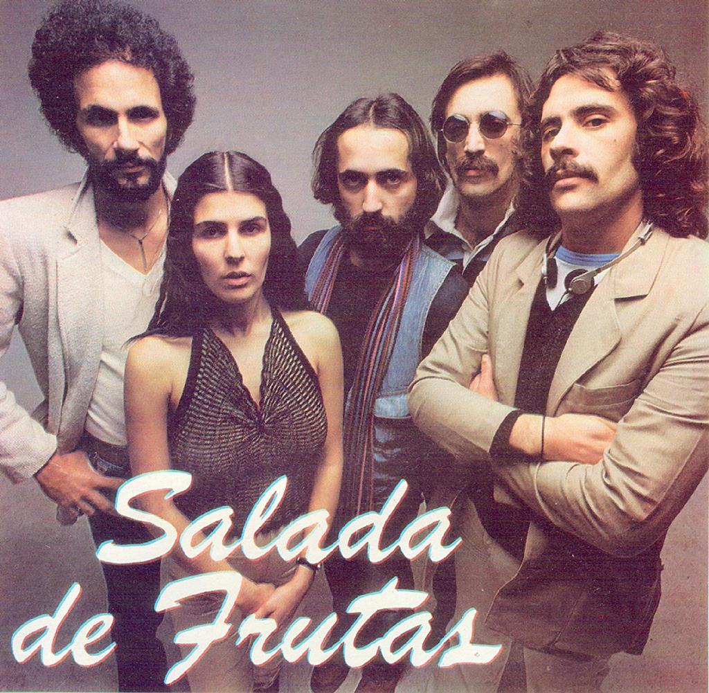 Guilherme Inês (primeiro à direita) com os Salada de Frutas. Foto: DR