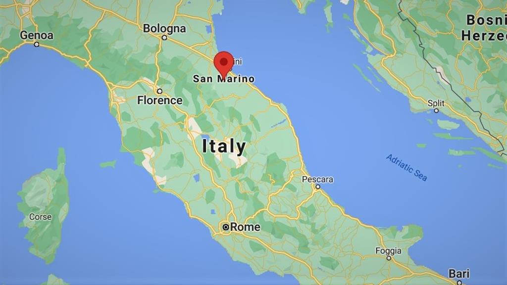O programa exclui todos os residentes em Itália. Foto: Google Maps