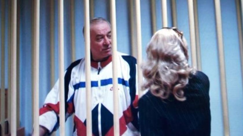 Sergei Skripal quando foi detido na Rússia. Foto de arquivo