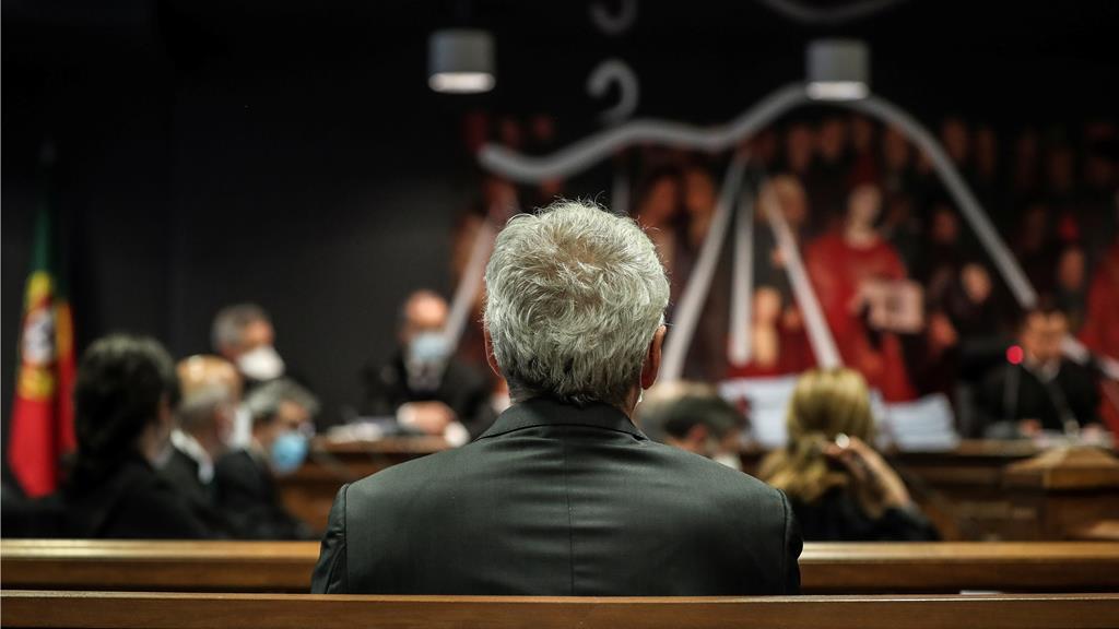 José Sócrates assiste à leitura da decisão instrutória no caso Operação Marquês. Foto: Mário Cruz/Lusa