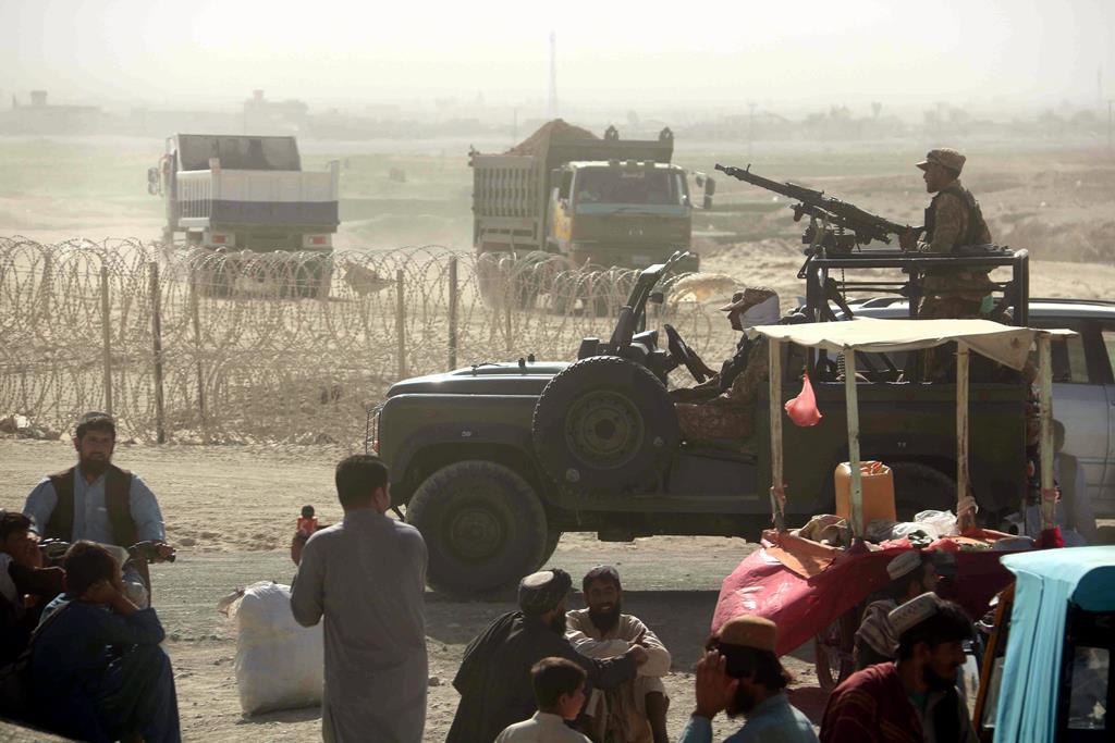 Talibãs já tomaram Chaman, na fronnteira entre o Afeganistão e o Paquistão. Foto: Akhter Gulfam/EPA