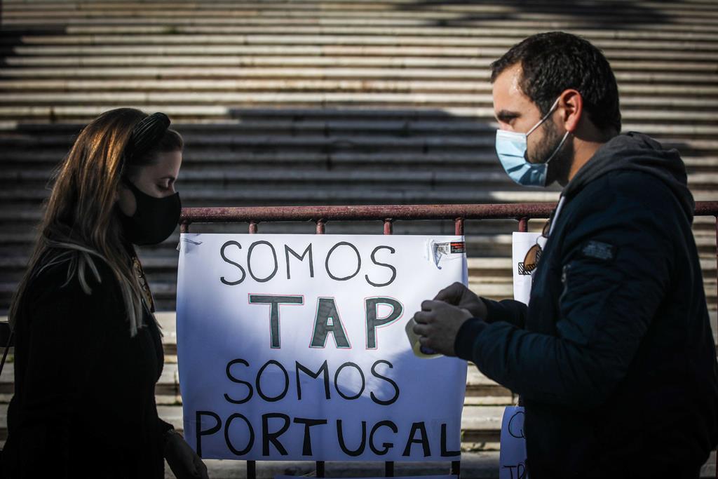 TAP está em alvoroço, no meio de uma crise acentuada pela pandemia. Foto: André Kosters/Lusa