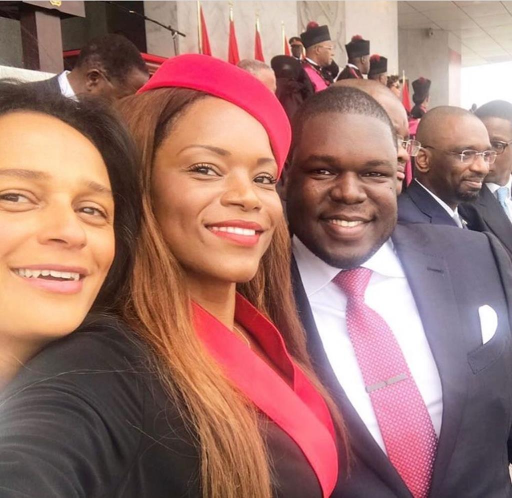 Tchizé (ao centro) não concorda com os irmãos quanto a permitir funeral do pai em Angola. Foto: Instagram/Tchizé dos Santos