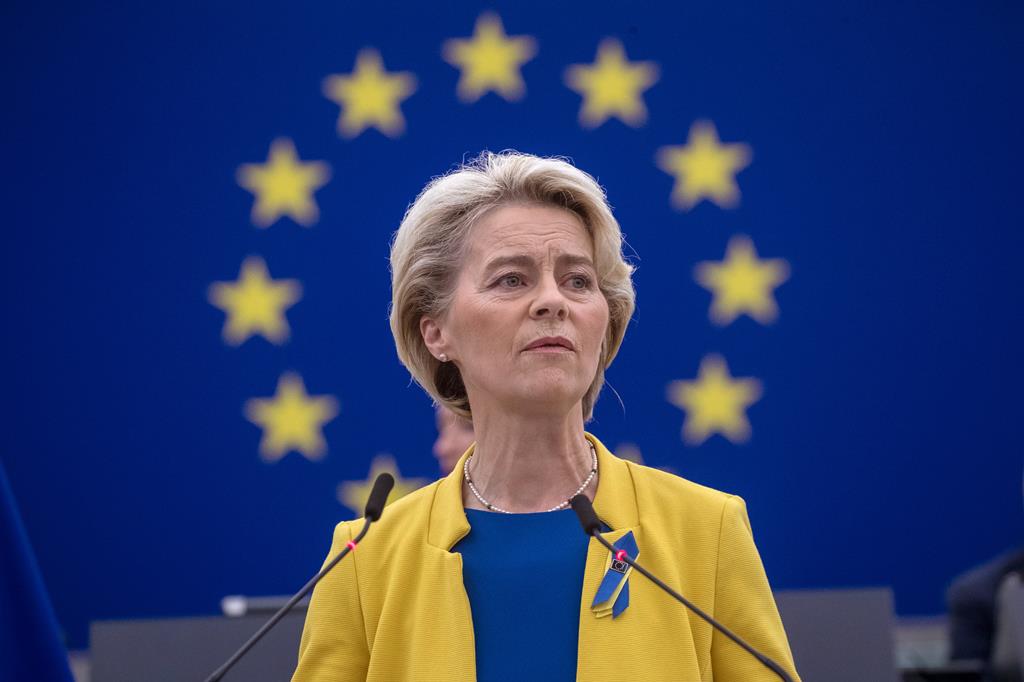 Ursula von der Leyen, presidente da Comissão Europeia. Foto: Christophe Petit Tesson/EPA