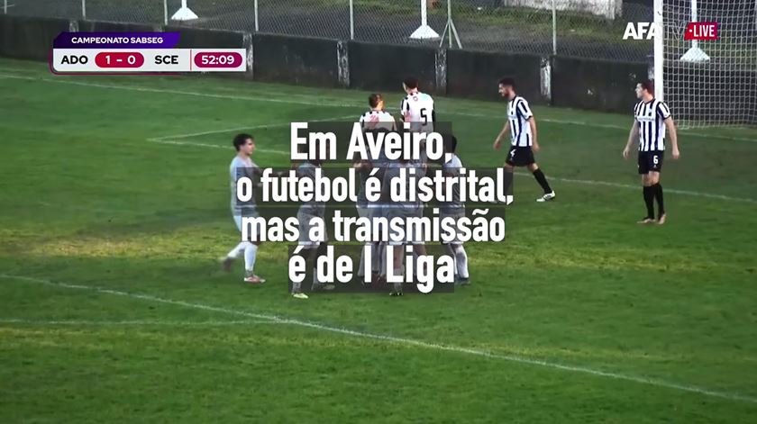 "É como se estivesse na Liga 3". Em Aveiro, o futebol é distrital, mas a transmissão é de I Liga