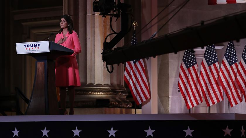 Ex-embaixadora dos Estados Unidos na ONU, Nikki Haley. Foto: Chip Somodevilla/EPA
