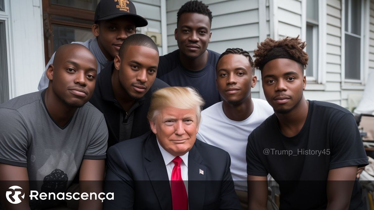 Inteligência Artificial. Apoiantes criam imagens falsas de Trump com afro-americanos