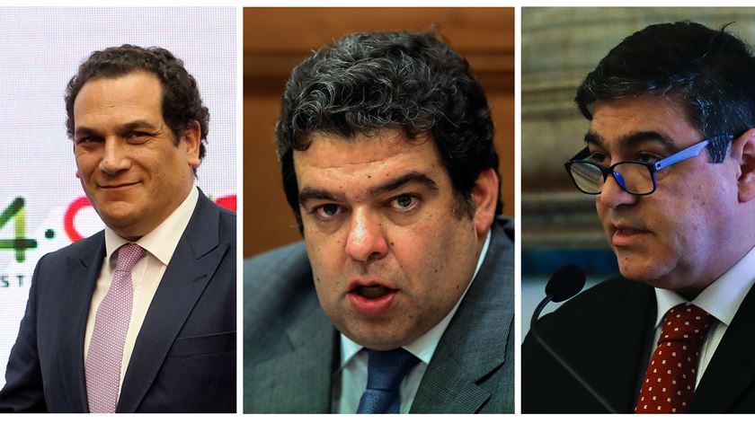 Da esquerda para a direita: Jorge Costa Oliveira, Fernando Rocha Andrade e João Vasconcelos. Fotos: Lusa