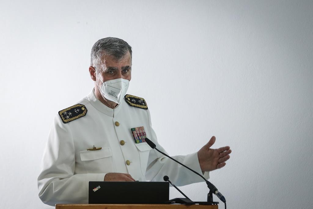 Vice-almirante Henrique de Gouveia e Melo elogia a população portuguesa. Foto: Rodrigo Antunes/Lusa