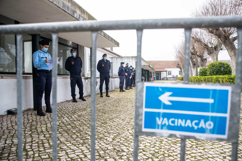 Vacinação nas forças de segurança. Foto: José Sena Goulão/Lusa