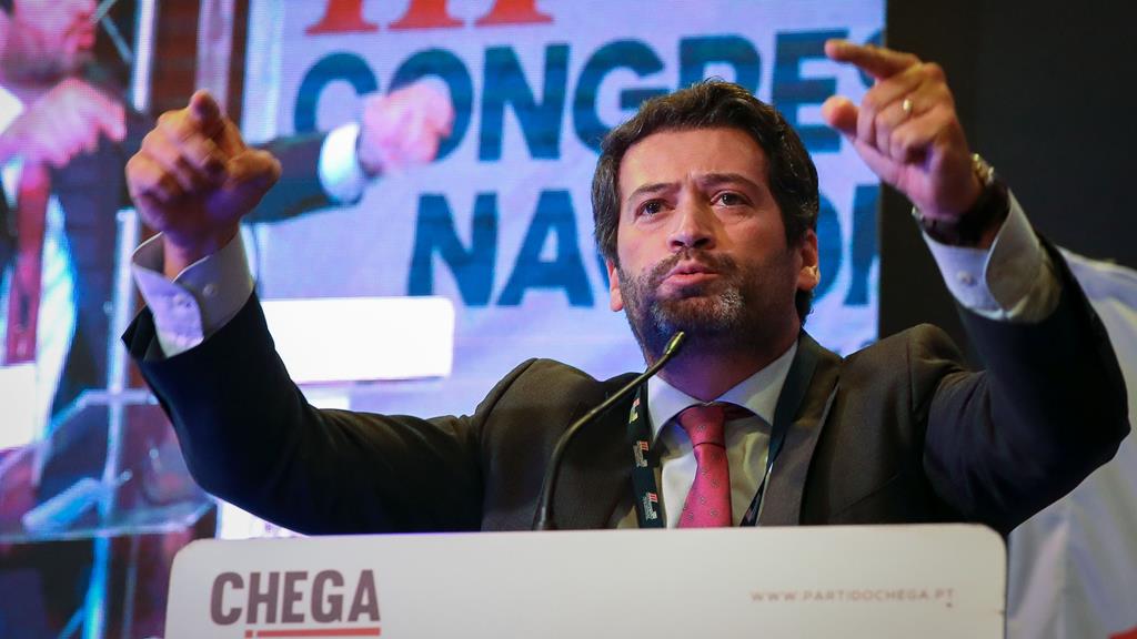 André Ventura quer apoio claro no congresso. Foto: Paulo Novais/Lusa