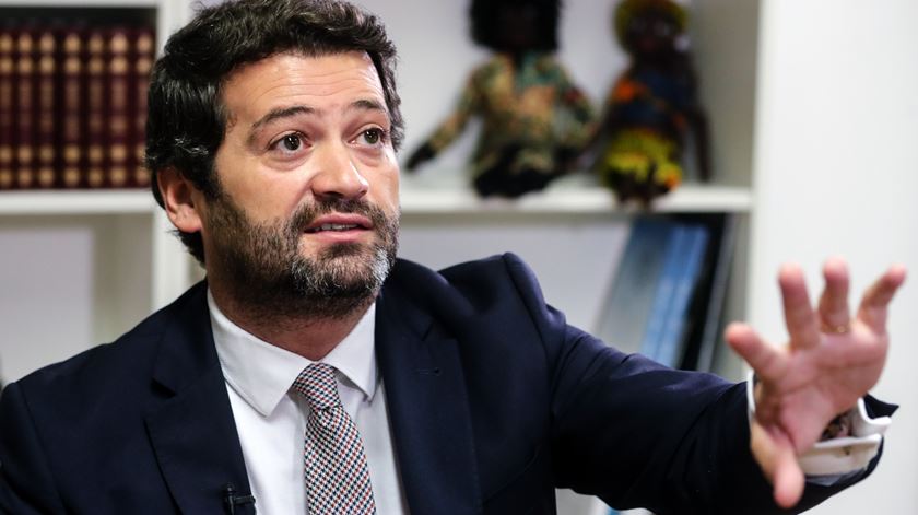 O presidente do Chega e candidato às eleições presidenciais de 2021, André Ventura. Foto: Tiago Petinga/Lusa