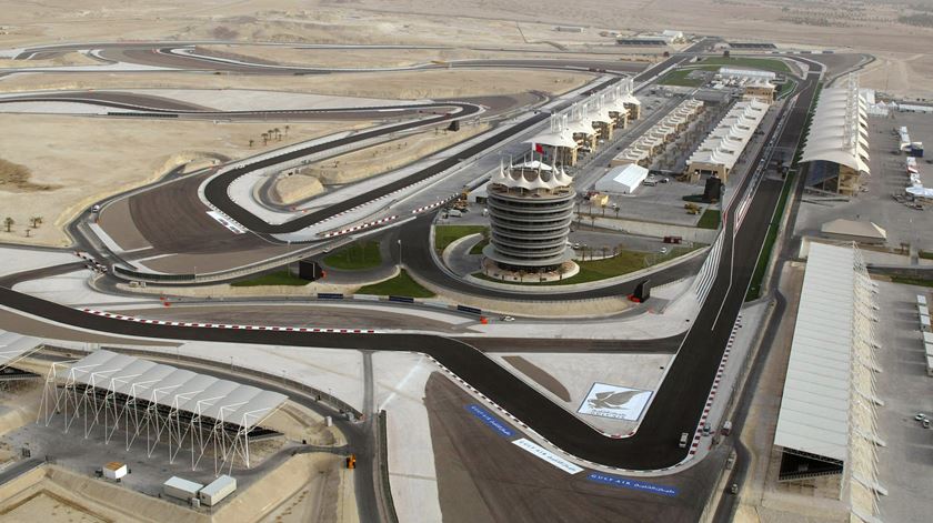 Vista aérea do Circuito do Bahrein. Foto: Reuters