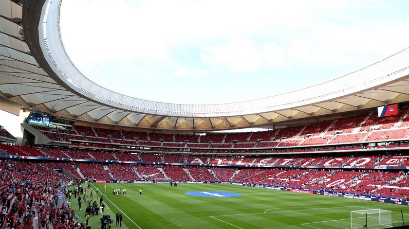 Wanda Metropolitano ainda não "aqueceu" e já convenceu dirigentes da UEFA. Foto: EPA