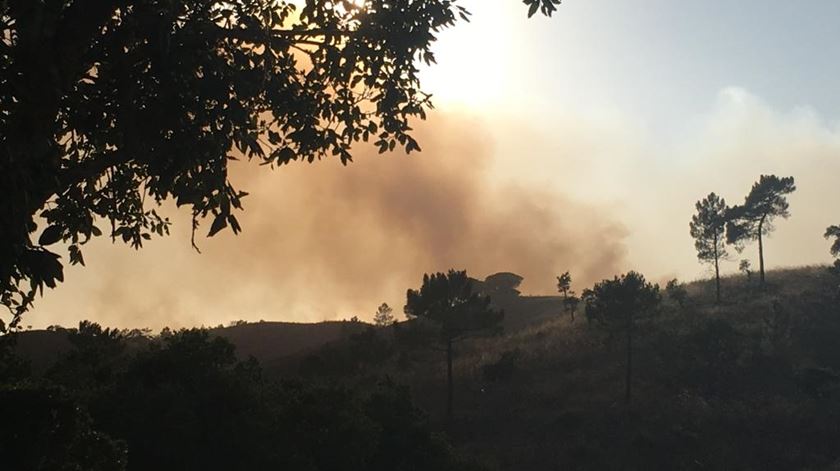 Incêndio que deflagrou em Aljezur a 19 de julho de 2019.  Foto: João Couto C.